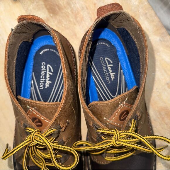 Men’s Clark’s Collection Eastern-mid leather lace up vintage style boots sz 9.5 - Picture 14 of 15